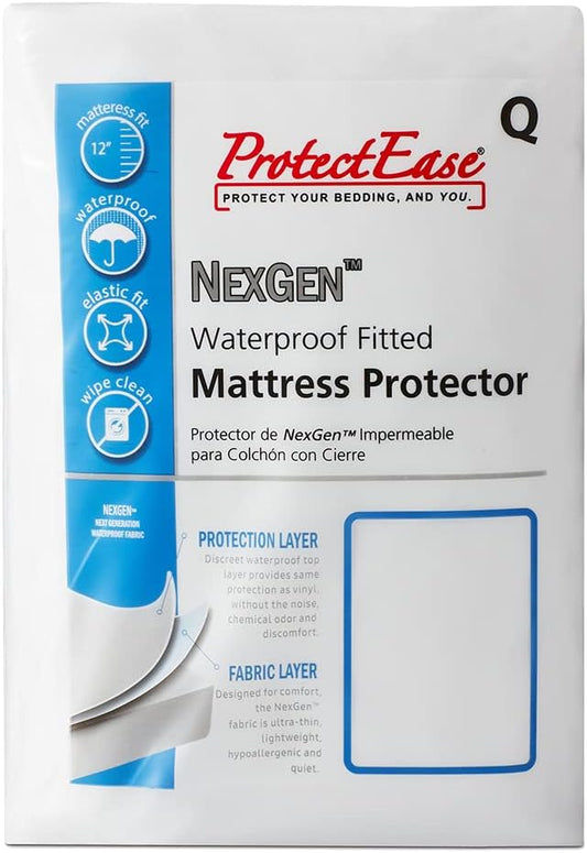 ProtectEase® NEXGEN™ Waterproof Fitted Mattress Protector