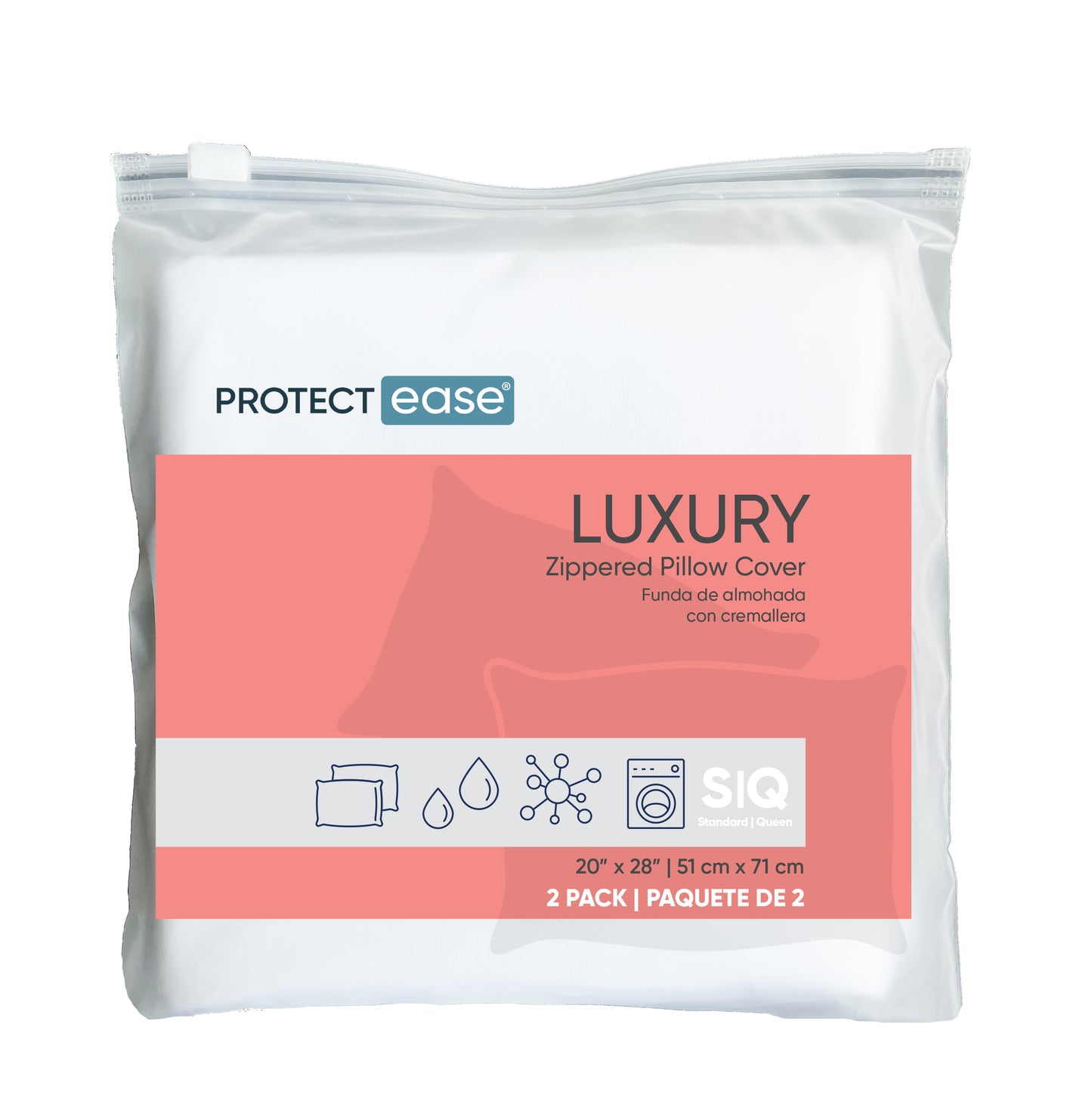 Luxury Waterproof & Allergy Pillow Cover - 2 Pack