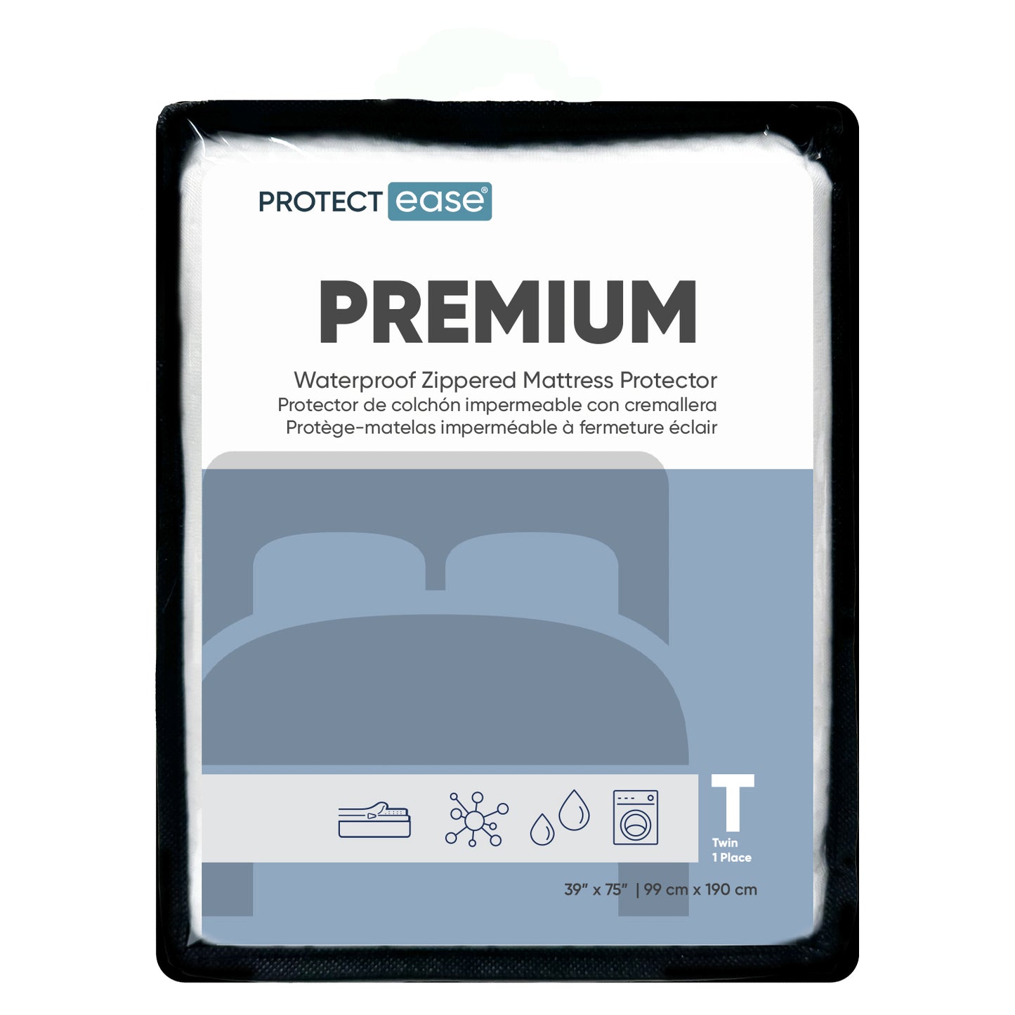 Premium Waterproof, Allergy & Bed Bug Mattress Protector