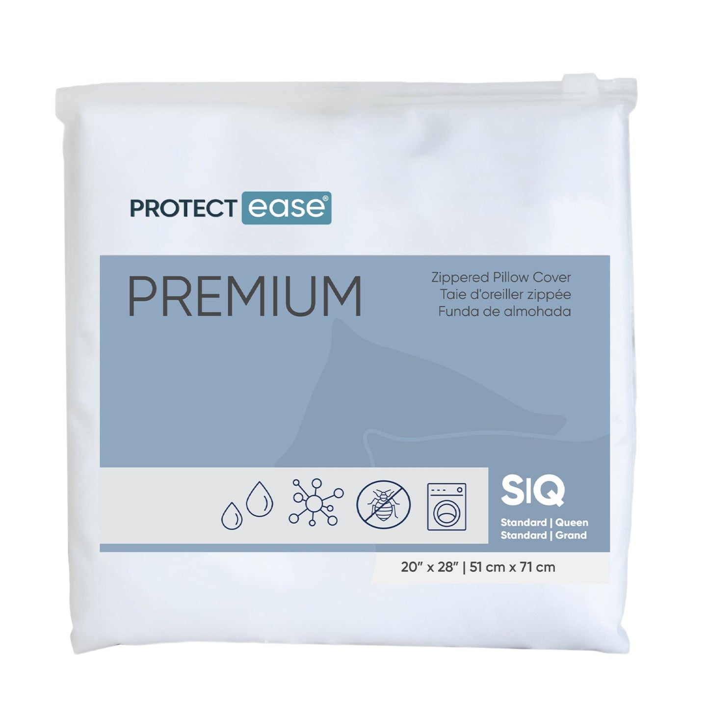 Premium Waterproof Pillow Protector - 2 Pack