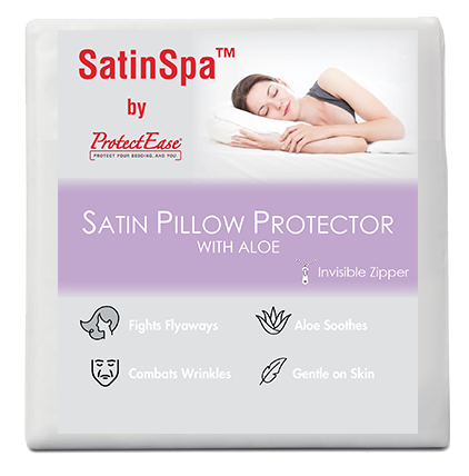 SatinSpa Satin Pillow Protector With Aloe S/Q