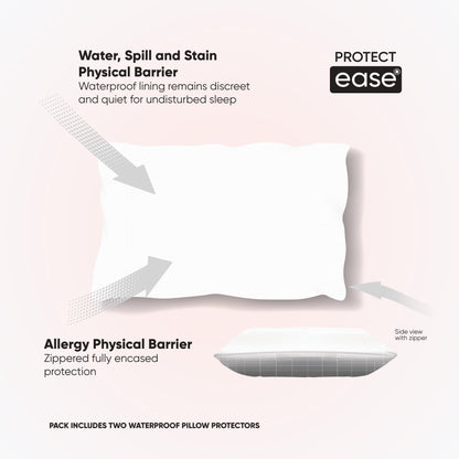 Luxury Waterproof Pillow Protector - 2 Pack