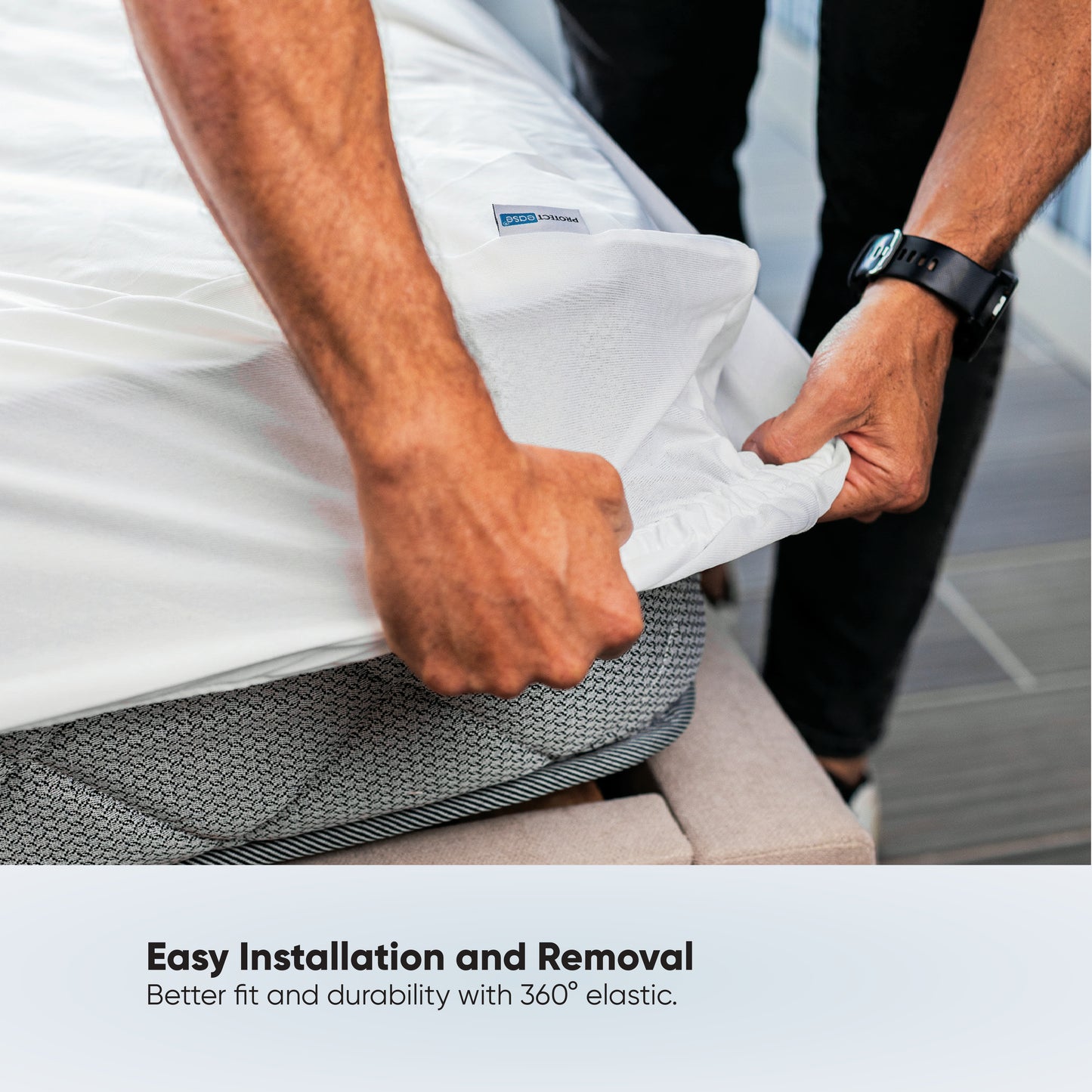 PolarPure™ Fitted Mattress Protector with Ultra-Fresh® Treatment