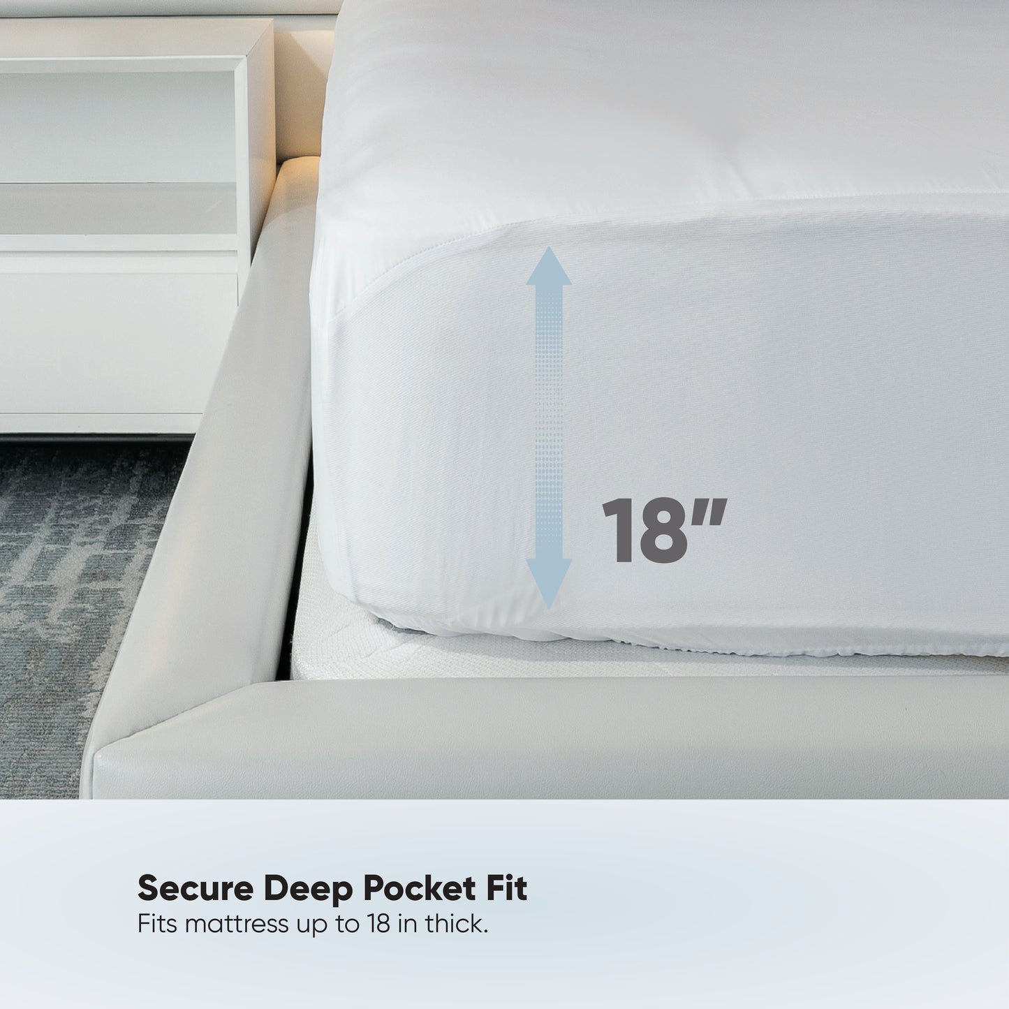 PolarPure™ Fitted Mattress Protector with Ultra-Fresh® Treatment