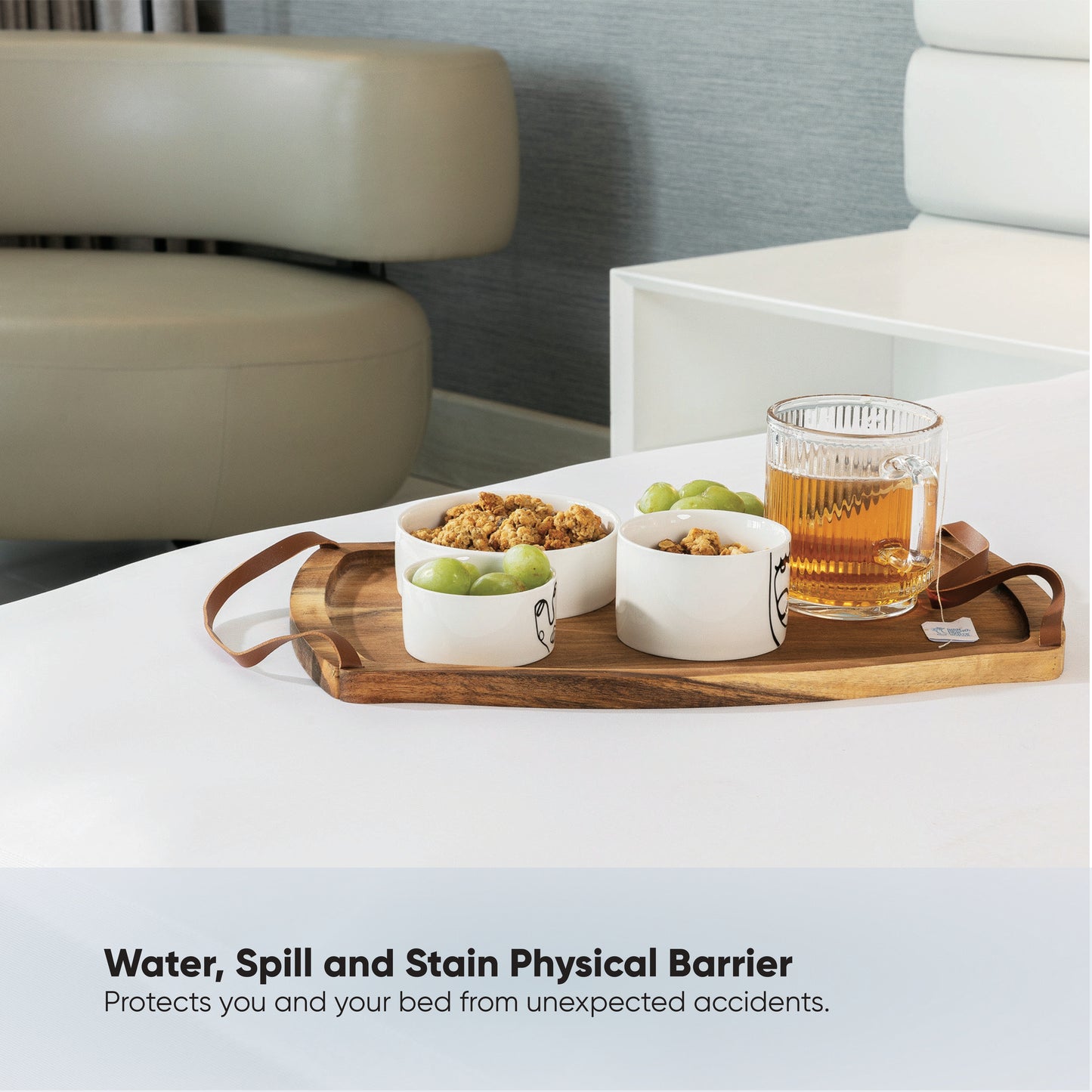 PolarPure™ Fitted Mattress Protector with Ultra-Fresh® Treatment