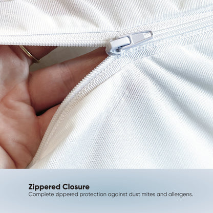 Premium Waterproof Pillow Protector - 2 Pack