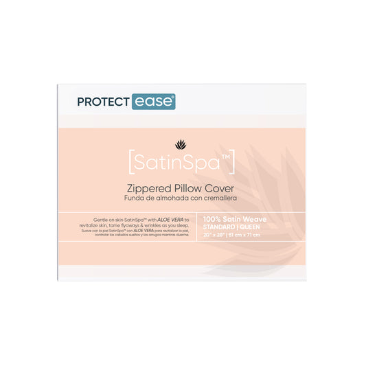 Satin Spa Satin Pillow Protector With Aloe S/Q