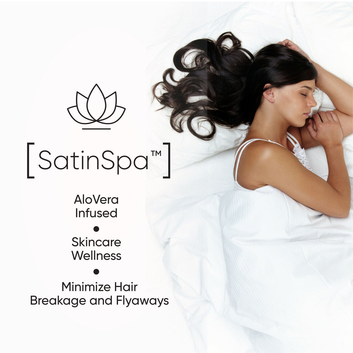SatinSpa Satin Pillow Cover