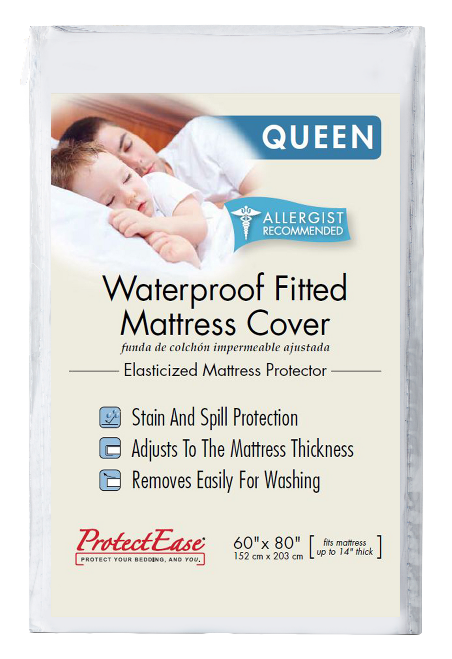 Premium Waterproof Fitted Mattress Cover